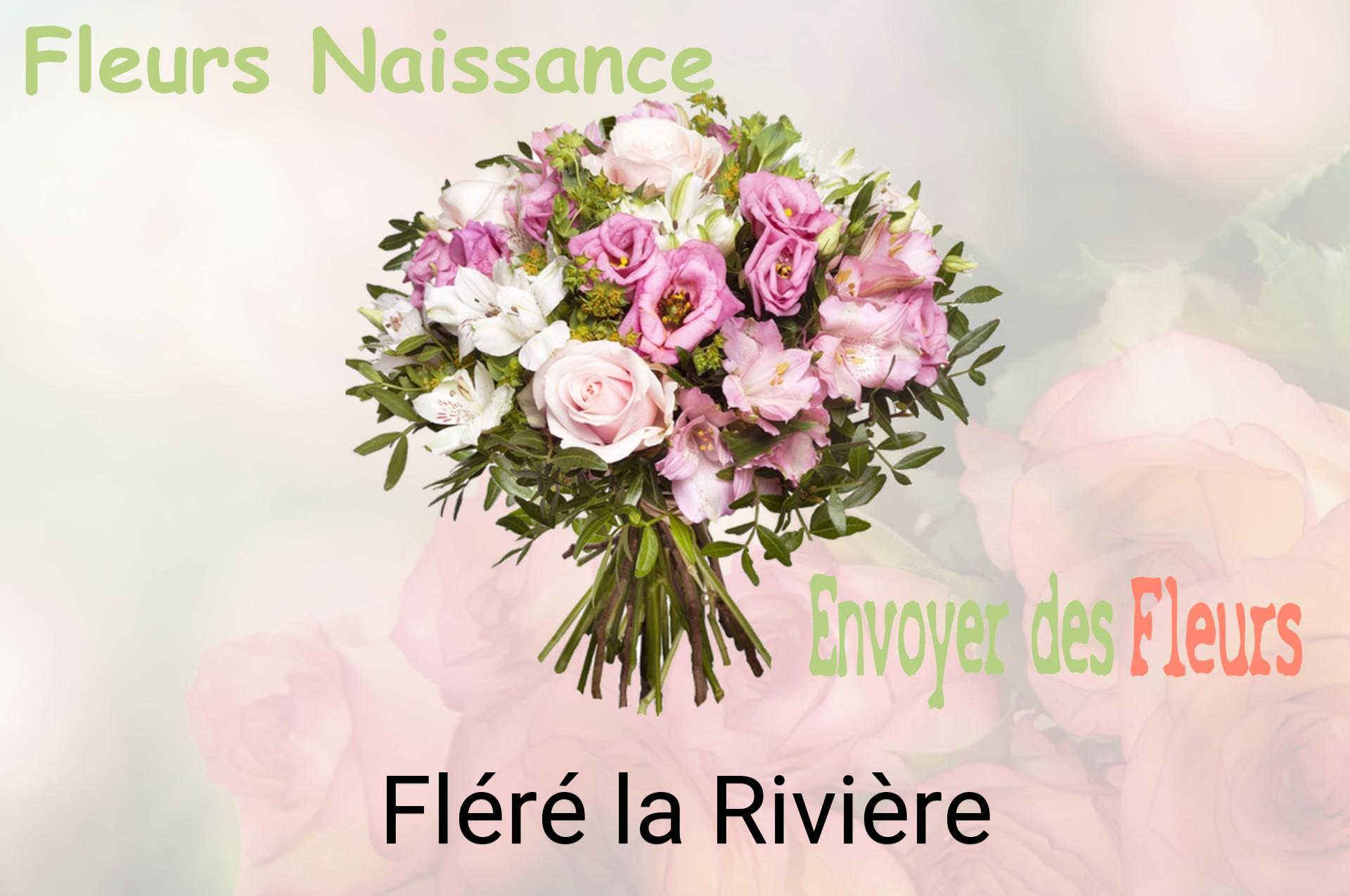 Bouquet de fleurs de naissance livré à Fléré-la-Rivière